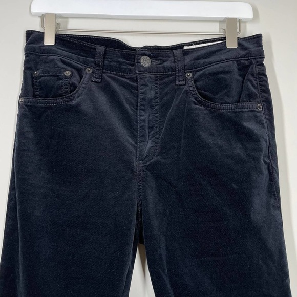 RAG & BONE 10 Inch Crop Flare Jeans in Black Velvet 28 - Picture 6 of 9
